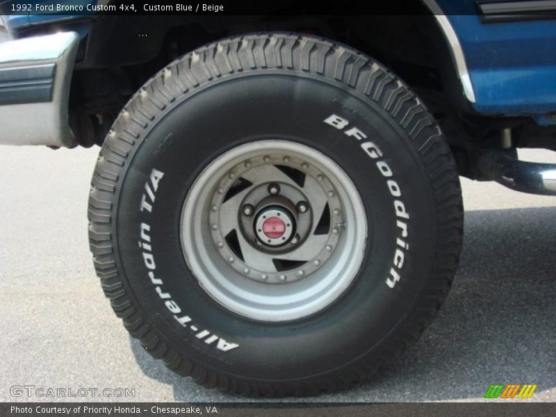 Custom Wheels of 1992 Bronco Custom 4x4