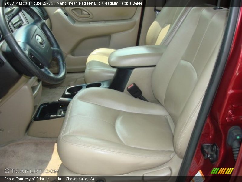 Merlot Pearl Red Metallic / Medium Pebble Beige 2003 Mazda Tribute ES-V6