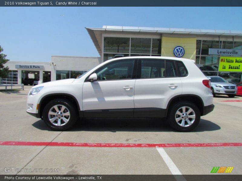 Candy White / Charcoal 2010 Volkswagen Tiguan S