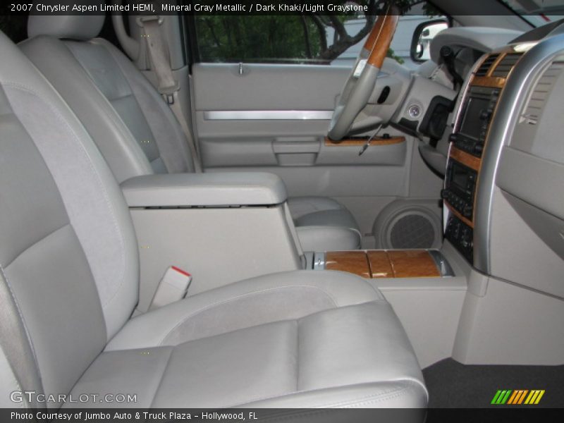 Mineral Gray Metallic / Dark Khaki/Light Graystone 2007 Chrysler Aspen Limited HEMI