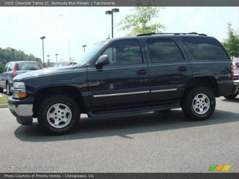 Bermuda Blue Metallic / Tan/Neutral 2005 Chevrolet Tahoe LS