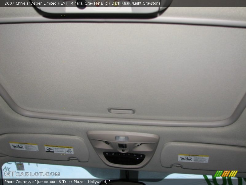 Mineral Gray Metallic / Dark Khaki/Light Graystone 2007 Chrysler Aspen Limited HEMI