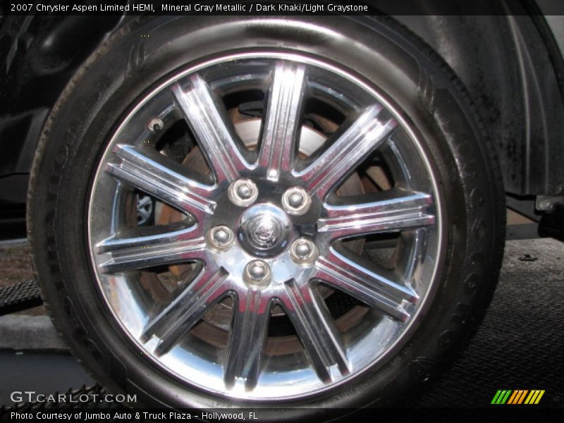 Mineral Gray Metallic / Dark Khaki/Light Graystone 2007 Chrysler Aspen Limited HEMI