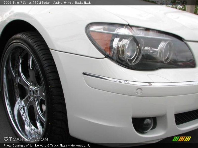 Alpine White / Black/Black 2006 BMW 7 Series 750Li Sedan