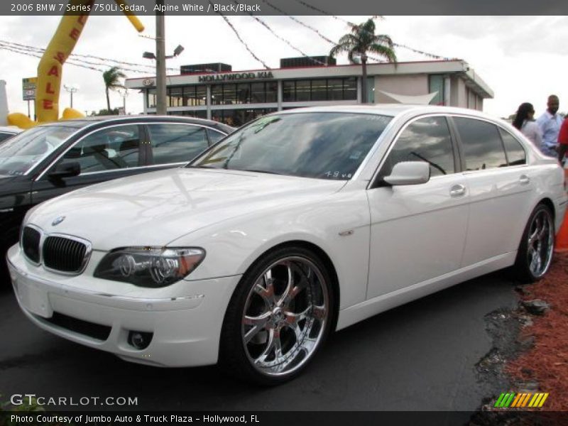 Alpine White / Black/Black 2006 BMW 7 Series 750Li Sedan