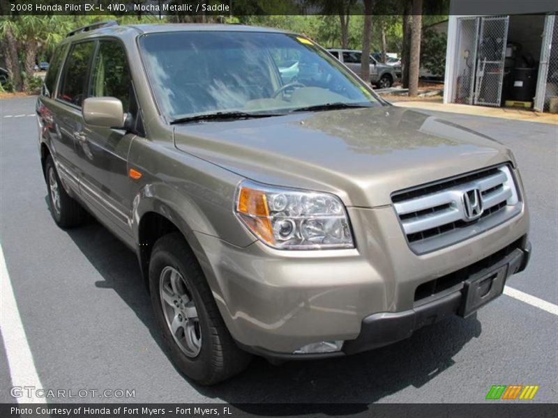 Mocha Metallic / Saddle 2008 Honda Pilot EX-L 4WD