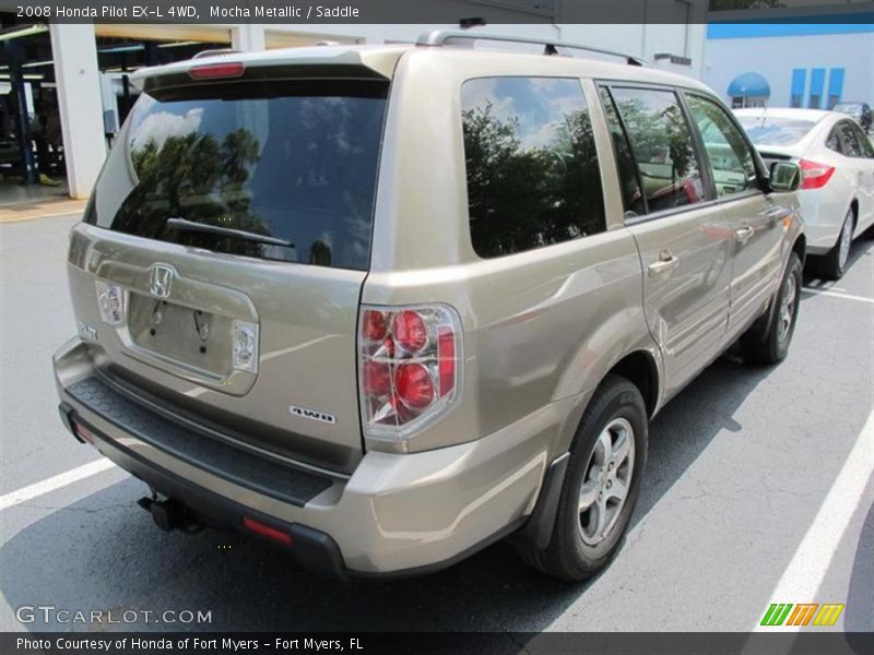 Mocha Metallic / Saddle 2008 Honda Pilot EX-L 4WD