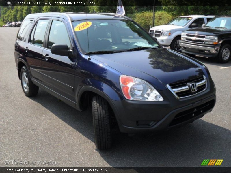 Eternal Blue Pearl / Black 2004 Honda CR-V LX 4WD
