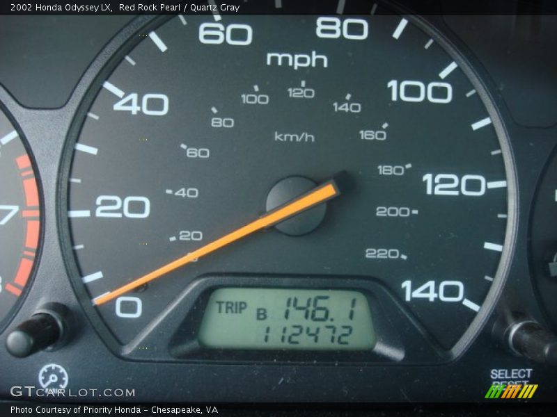 Red Rock Pearl / Quartz Gray 2002 Honda Odyssey LX