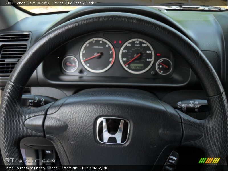 Eternal Blue Pearl / Black 2004 Honda CR-V LX 4WD