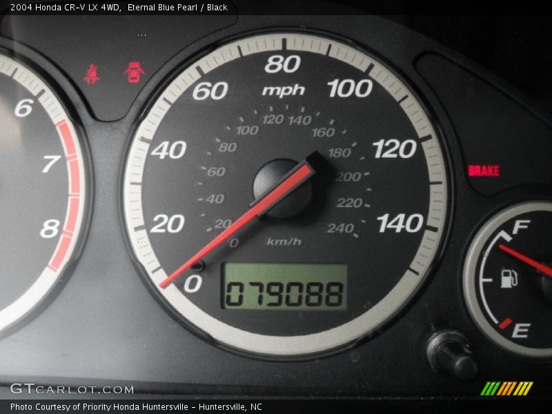 Eternal Blue Pearl / Black 2004 Honda CR-V LX 4WD