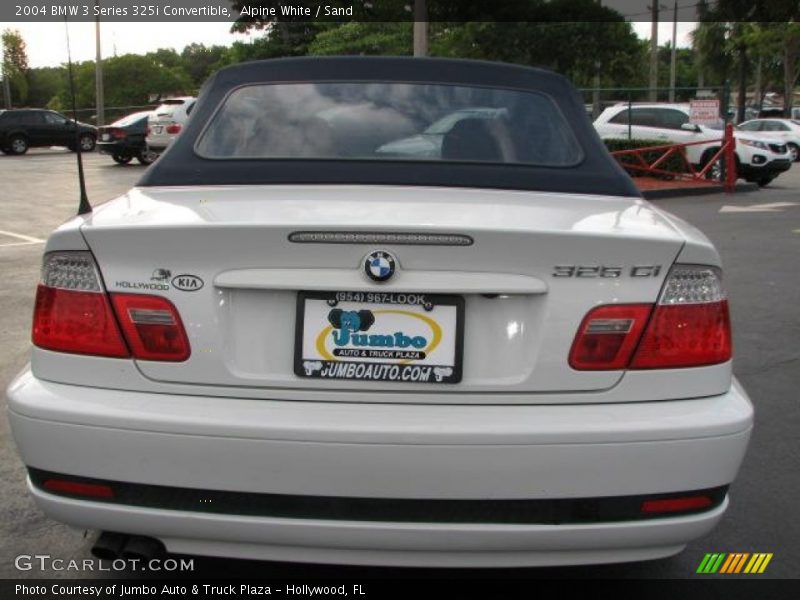 Alpine White / Sand 2004 BMW 3 Series 325i Convertible