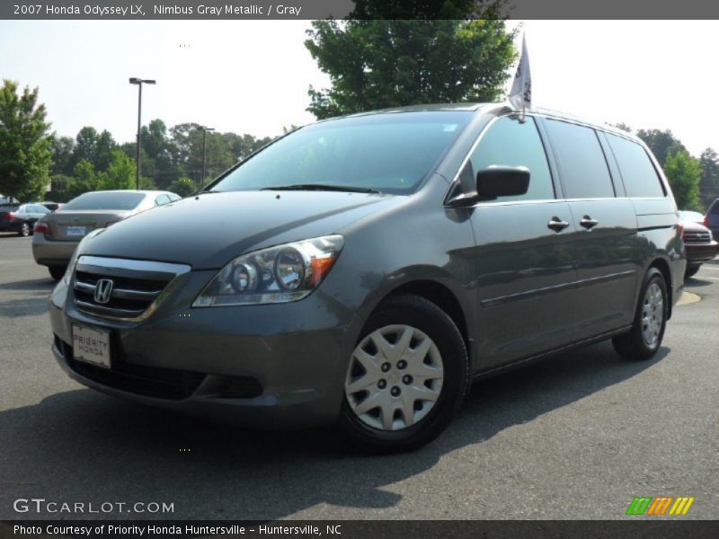 Nimbus Gray Metallic / Gray 2007 Honda Odyssey LX