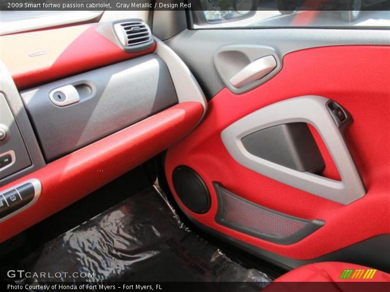  2009 fortwo passion cabriolet Design Red Interior