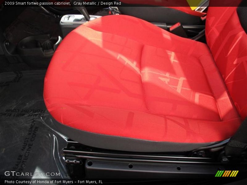  2009 fortwo passion cabriolet Design Red Interior