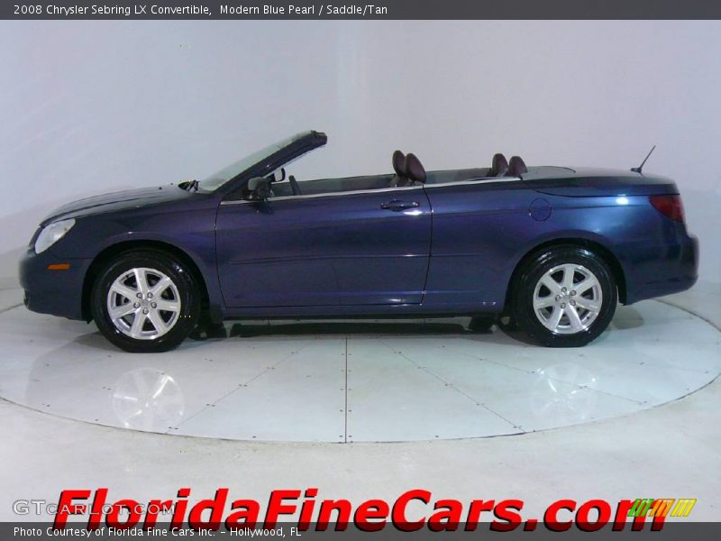 Modern Blue Pearl / Saddle/Tan 2008 Chrysler Sebring LX Convertible