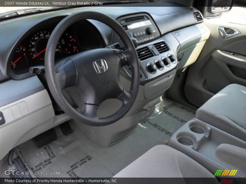 Nimbus Gray Metallic / Gray 2007 Honda Odyssey LX
