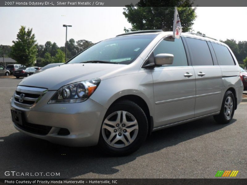 Silver Pearl Metallic / Gray 2007 Honda Odyssey EX-L