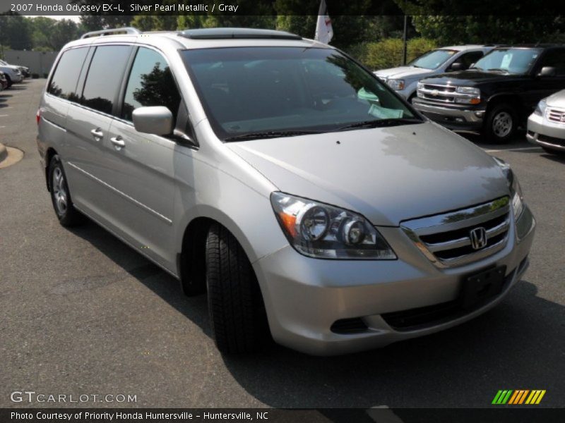 Silver Pearl Metallic / Gray 2007 Honda Odyssey EX-L
