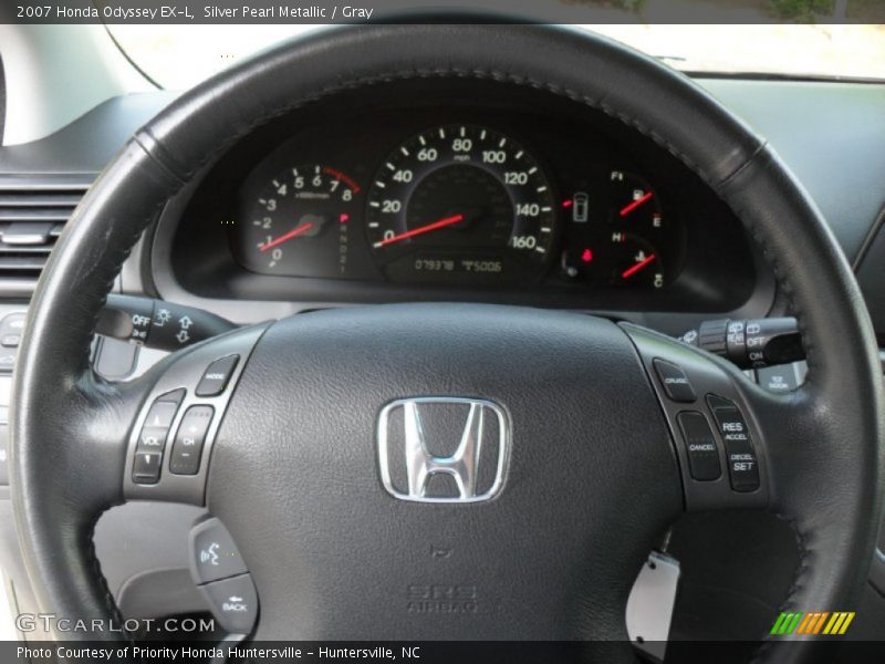 Silver Pearl Metallic / Gray 2007 Honda Odyssey EX-L