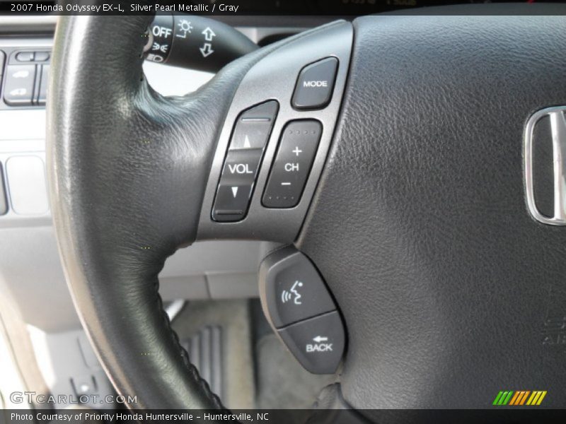 Silver Pearl Metallic / Gray 2007 Honda Odyssey EX-L