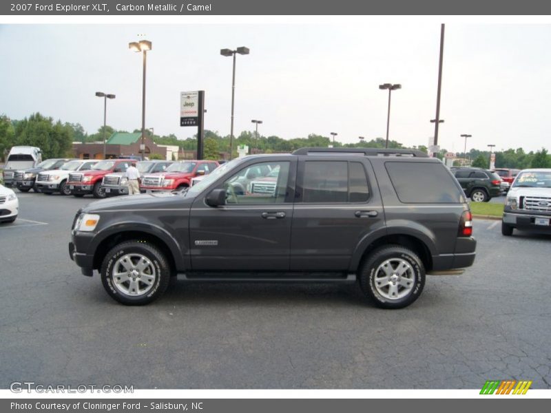 Carbon Metallic / Camel 2007 Ford Explorer XLT