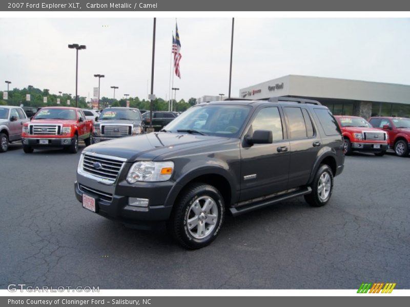 Carbon Metallic / Camel 2007 Ford Explorer XLT