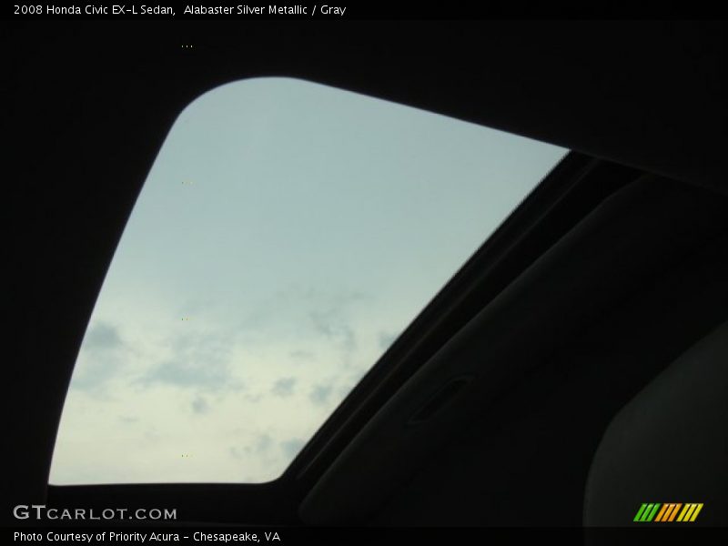 Sunroof of 2008 Civic EX-L Sedan