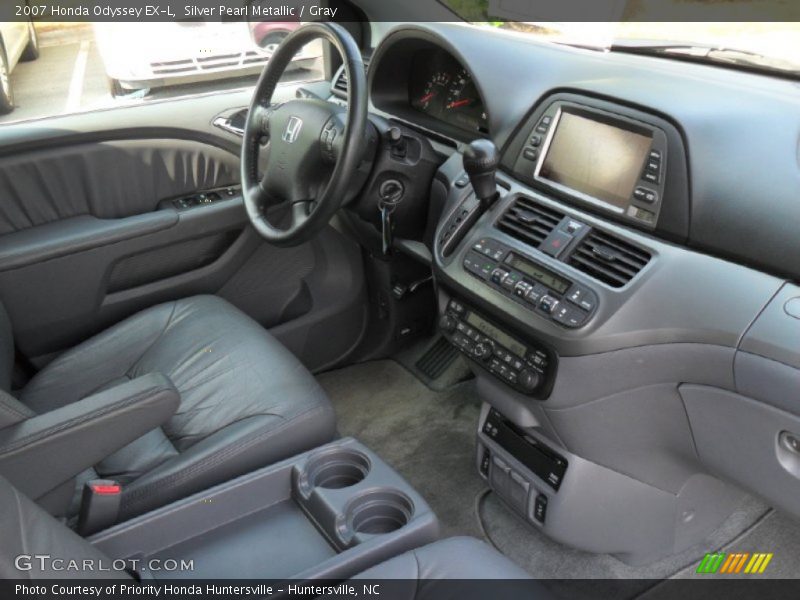 Silver Pearl Metallic / Gray 2007 Honda Odyssey EX-L