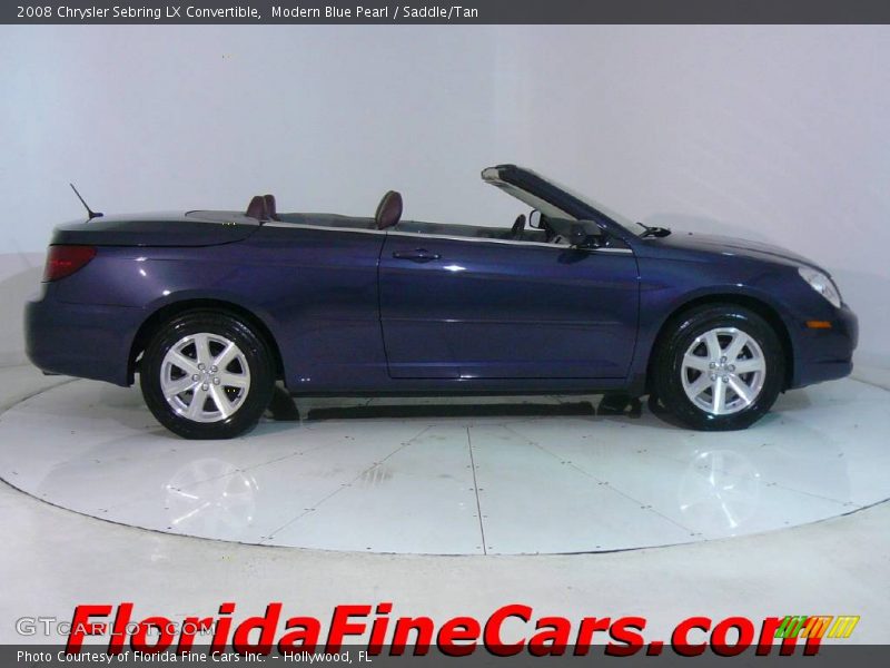 Modern Blue Pearl / Saddle/Tan 2008 Chrysler Sebring LX Convertible
