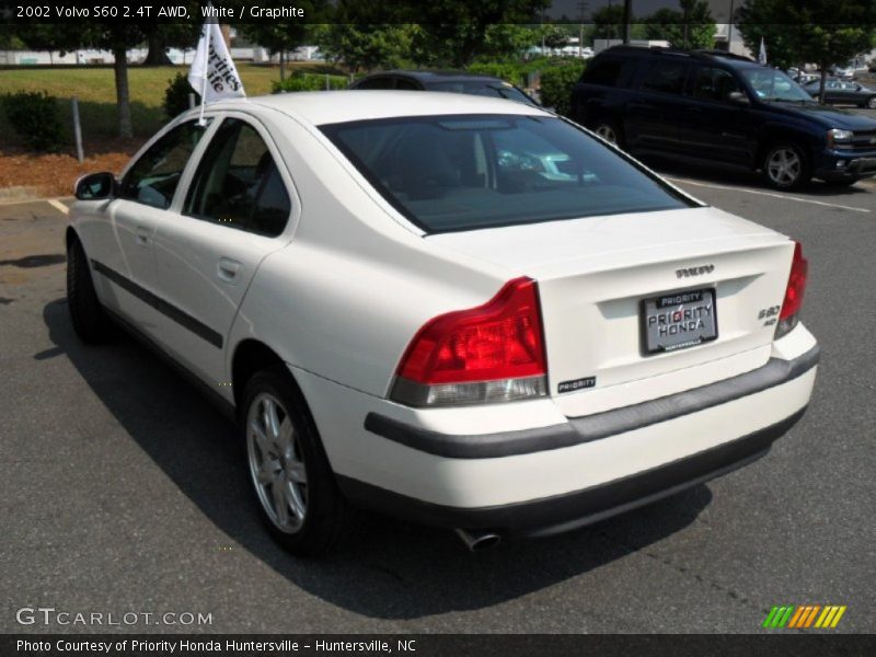 White / Graphite 2002 Volvo S60 2.4T AWD