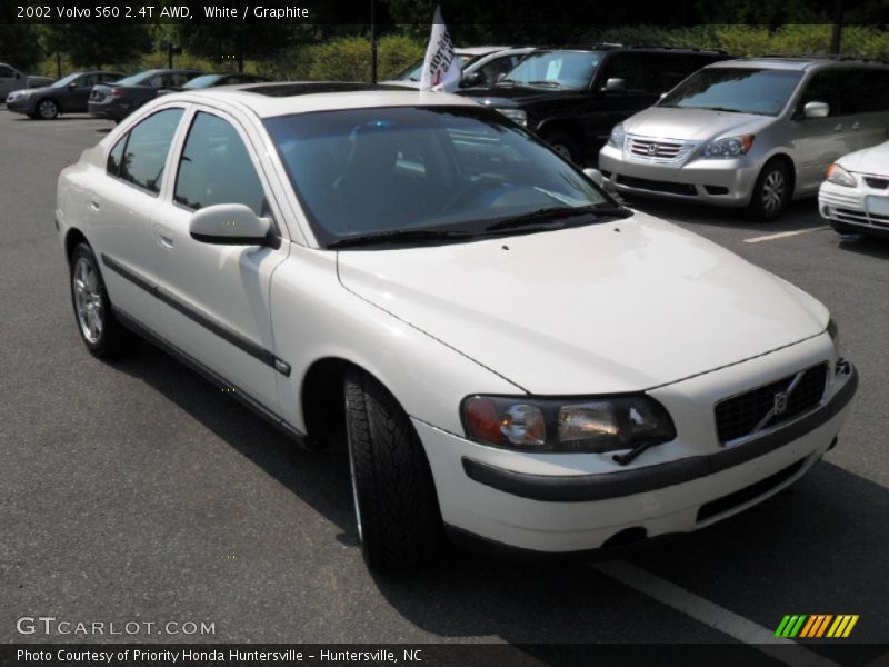 White / Graphite 2002 Volvo S60 2.4T AWD