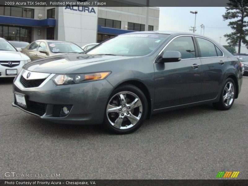 Polished Metal Metallic / Taupe 2009 Acura TSX Sedan