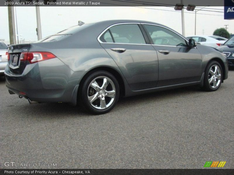 Polished Metal Metallic / Taupe 2009 Acura TSX Sedan