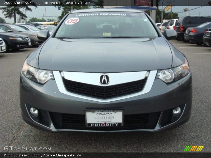 Polished Metal Metallic / Taupe 2009 Acura TSX Sedan