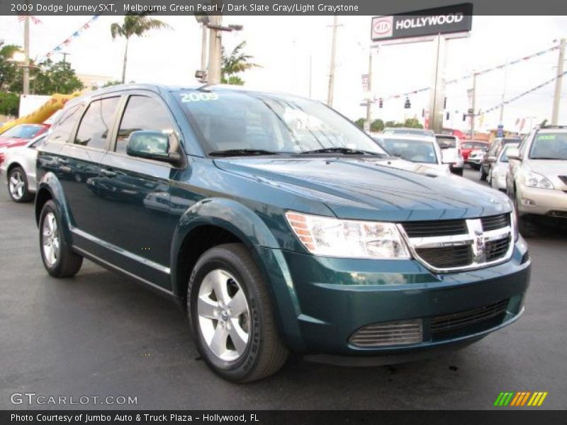 Melbourne Green Pearl / Dark Slate Gray/Light Graystone 2009 Dodge Journey SXT