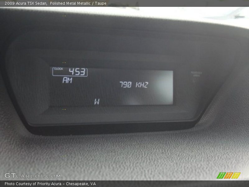 Polished Metal Metallic / Taupe 2009 Acura TSX Sedan