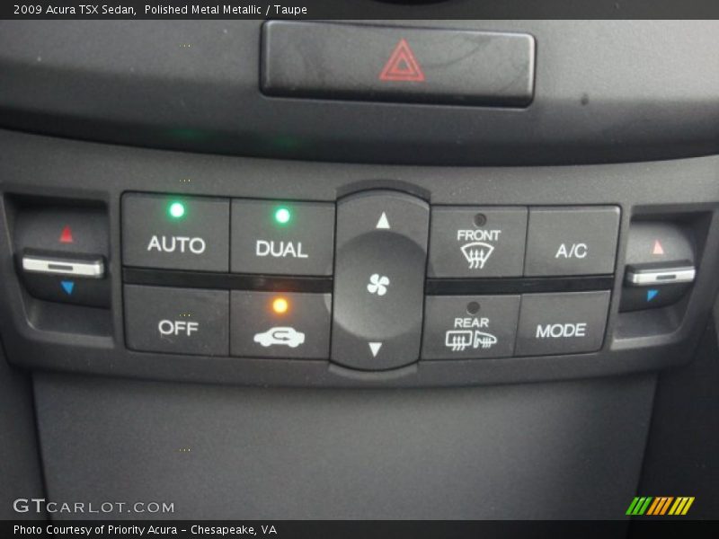 Polished Metal Metallic / Taupe 2009 Acura TSX Sedan