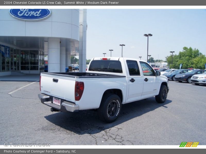 Summit White / Medium Dark Pewter 2004 Chevrolet Colorado LS Crew Cab