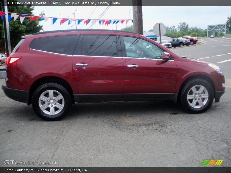Red Jewel Metallic / Ebony/Ebony 2011 Chevrolet Traverse LT AWD