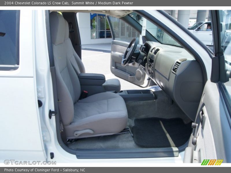 Summit White / Medium Dark Pewter 2004 Chevrolet Colorado LS Crew Cab