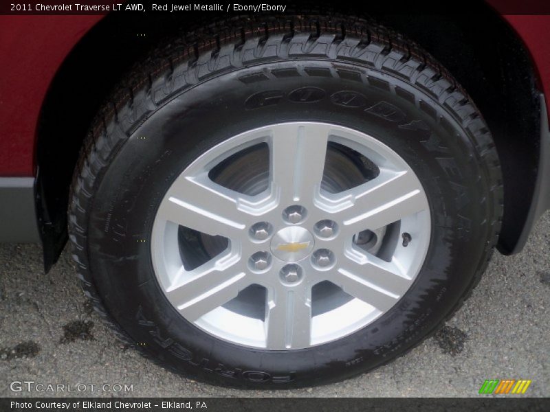 Red Jewel Metallic / Ebony/Ebony 2011 Chevrolet Traverse LT AWD
