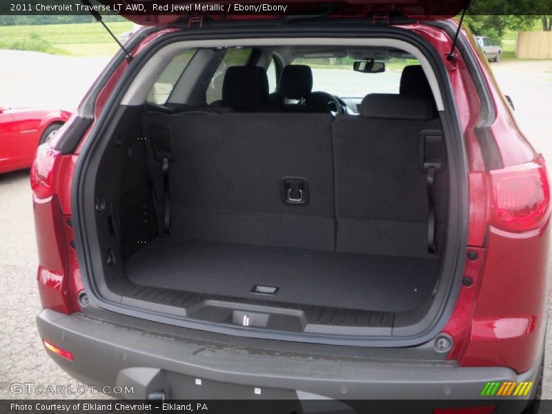 Red Jewel Metallic / Ebony/Ebony 2011 Chevrolet Traverse LT AWD