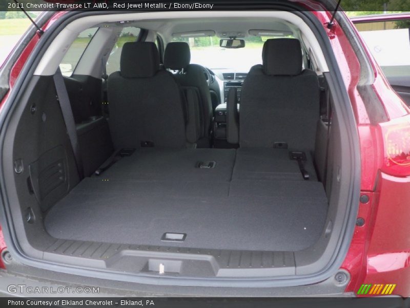 Red Jewel Metallic / Ebony/Ebony 2011 Chevrolet Traverse LT AWD