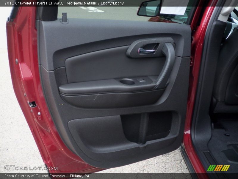 Red Jewel Metallic / Ebony/Ebony 2011 Chevrolet Traverse LT AWD