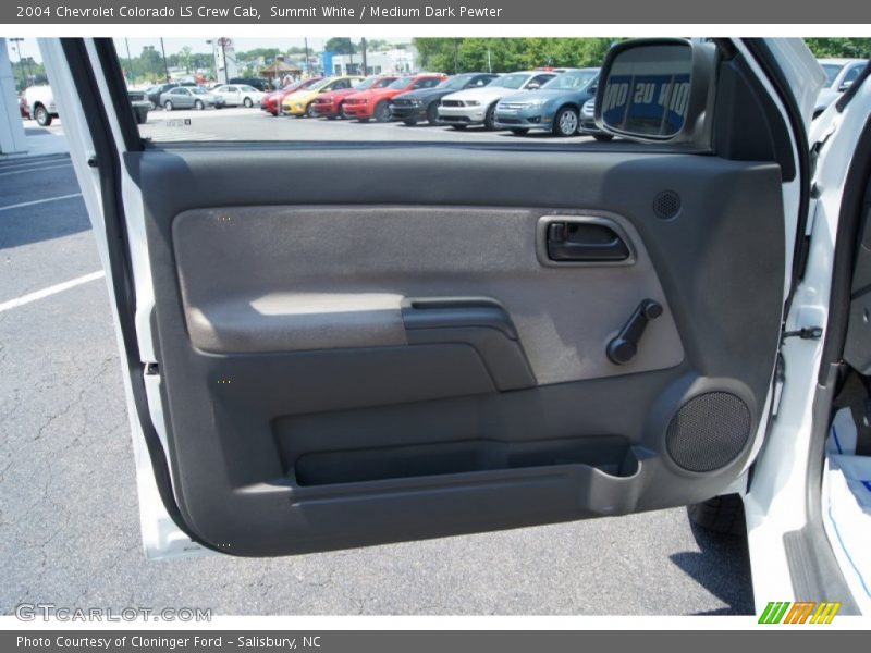 Summit White / Medium Dark Pewter 2004 Chevrolet Colorado LS Crew Cab