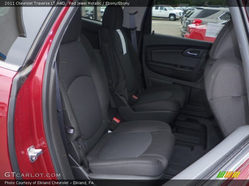 Red Jewel Metallic / Ebony/Ebony 2011 Chevrolet Traverse LT AWD
