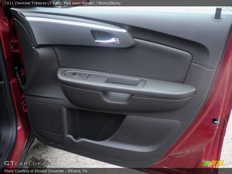 Red Jewel Metallic / Ebony/Ebony 2011 Chevrolet Traverse LT AWD