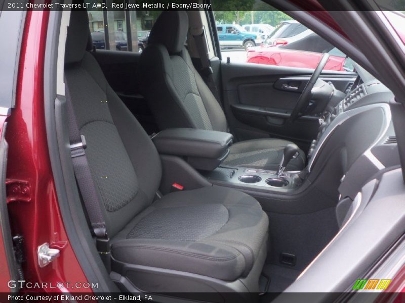 Red Jewel Metallic / Ebony/Ebony 2011 Chevrolet Traverse LT AWD