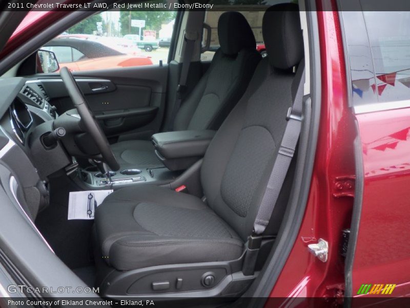 Red Jewel Metallic / Ebony/Ebony 2011 Chevrolet Traverse LT AWD
